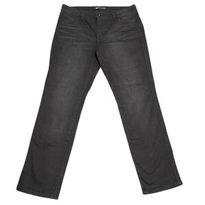 Levi’s Women’s Flatters & Flaunts Black 16M 35x31 (33x32) Skinny Leg Jean EUC***